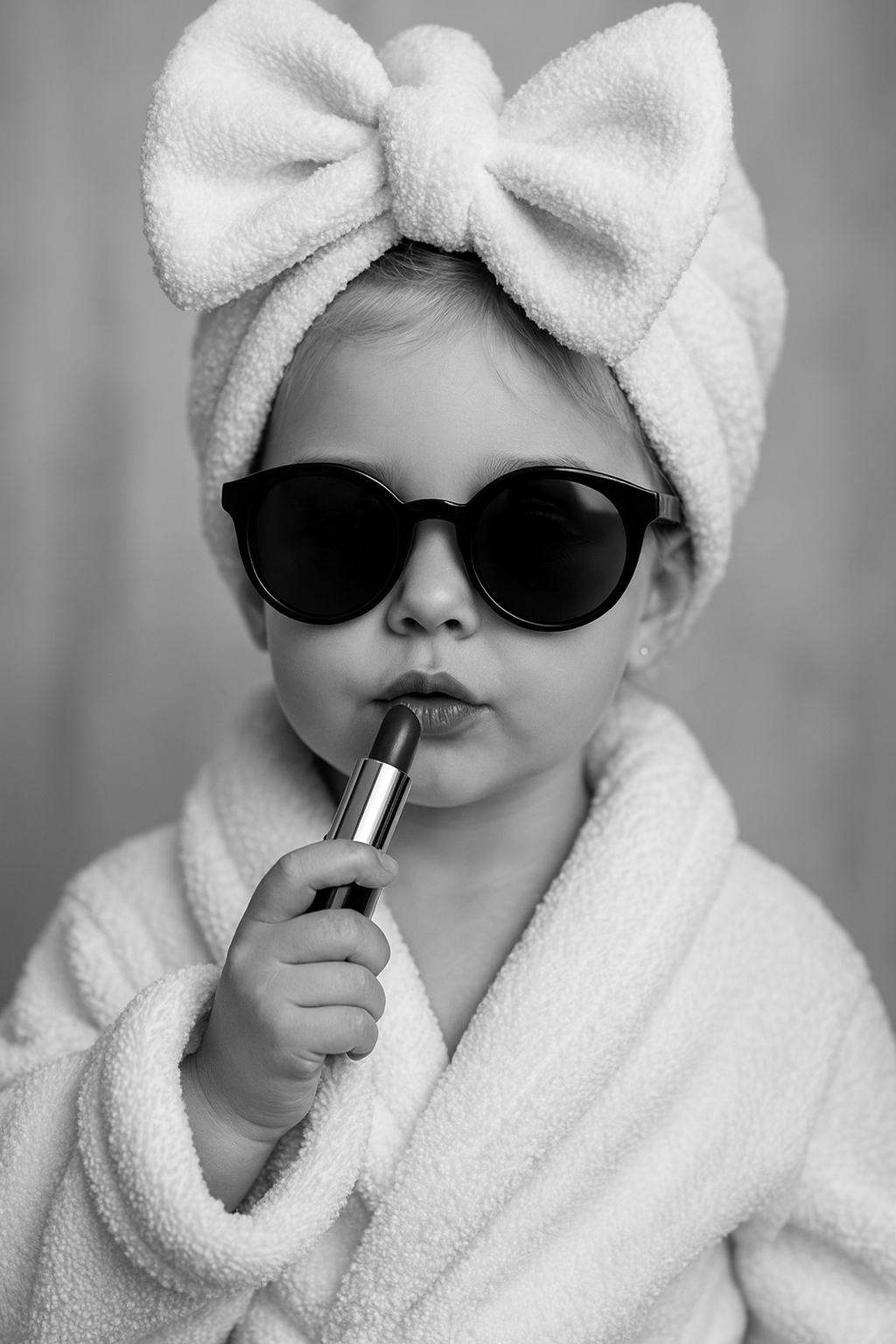 Garota com óculos e batom