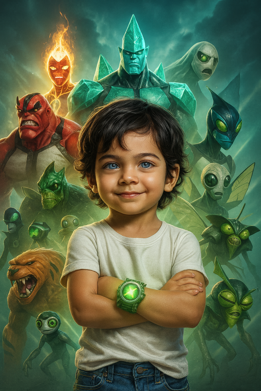 Garoto e Aliens de Ben 10