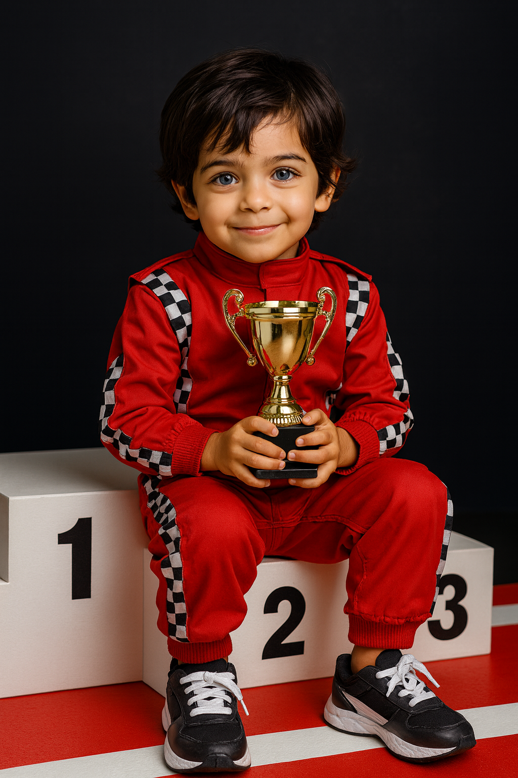 Pequeno Campeão com Troféu Dourado