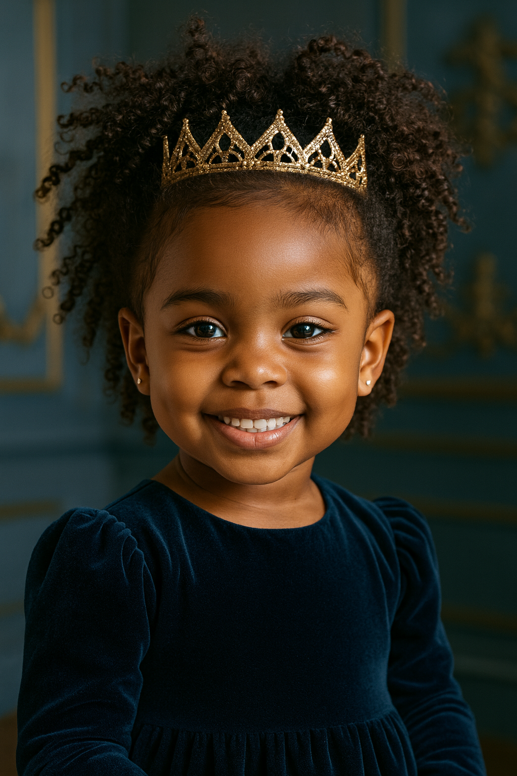 Princesa em Vestido de Veludo