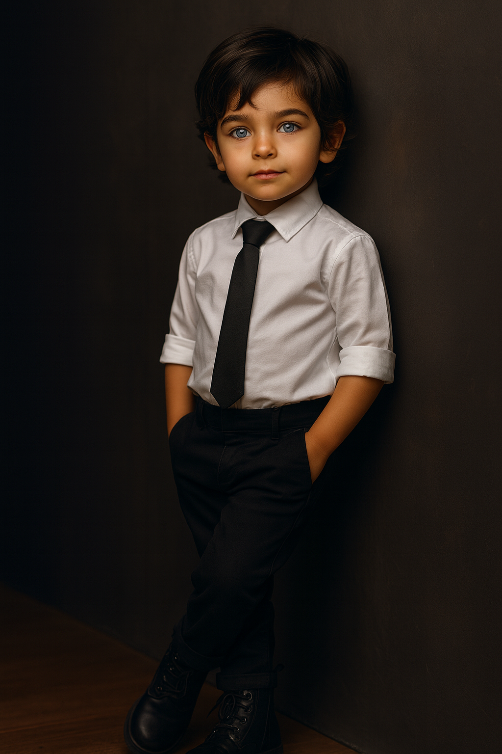 Retrato elegante de um menino