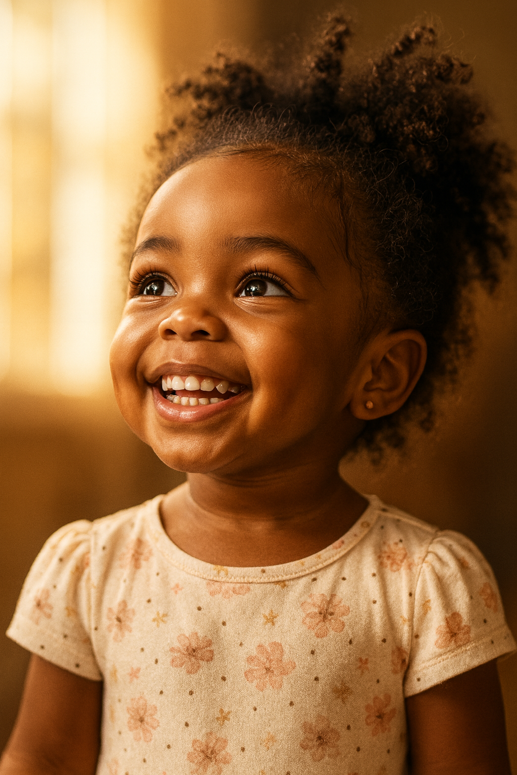 Sorriso radiante ao sol