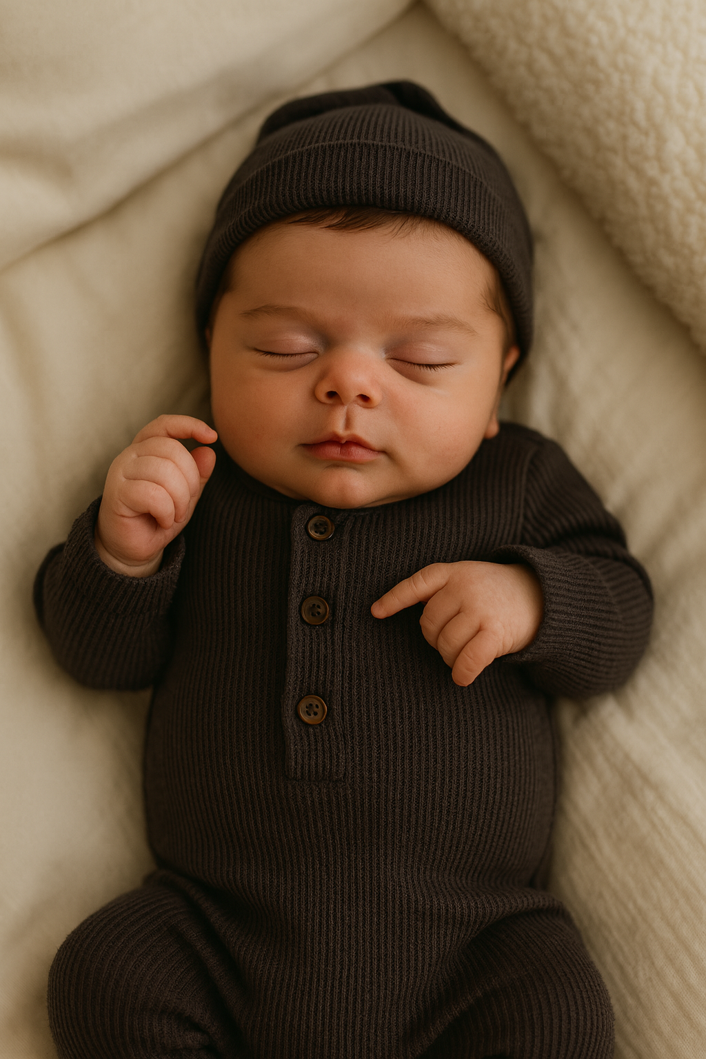 Bebê Dormindo em Cobertor Aconchegante